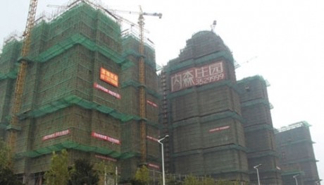 合肥绿地内森庄园“楼贴贴”被指“拦截”阳光